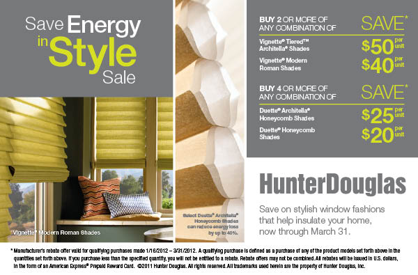 Hunter Douglas Svaes Energy in Style